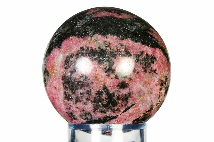 Polished Rhodonite Sphere - Madagascar #337263